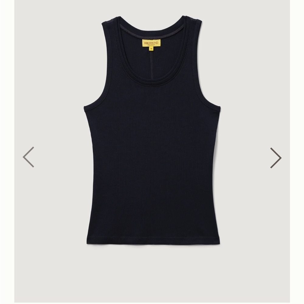 Hikerkind ribbed merino tank 2XL black